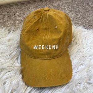 “Weekend” baseball cap